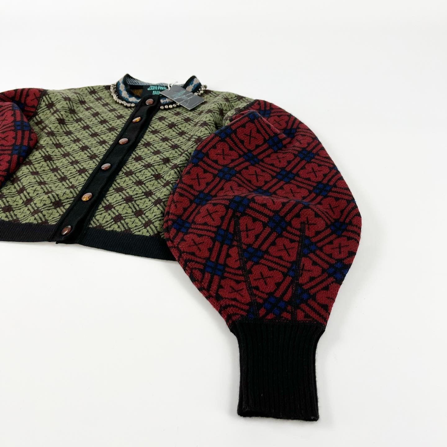 Jean Paul Gaultier Pattern Bell Cardigan FW1988