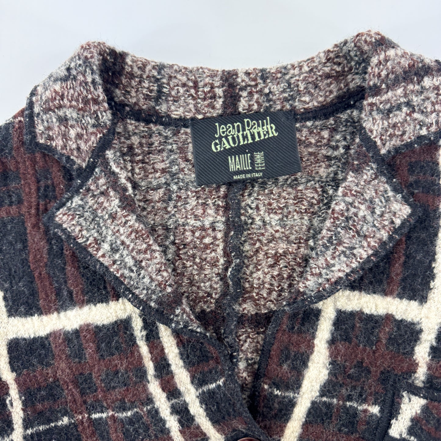 Jean Paul Gaultier Asymmetrical Check Runway Jacket FW2001