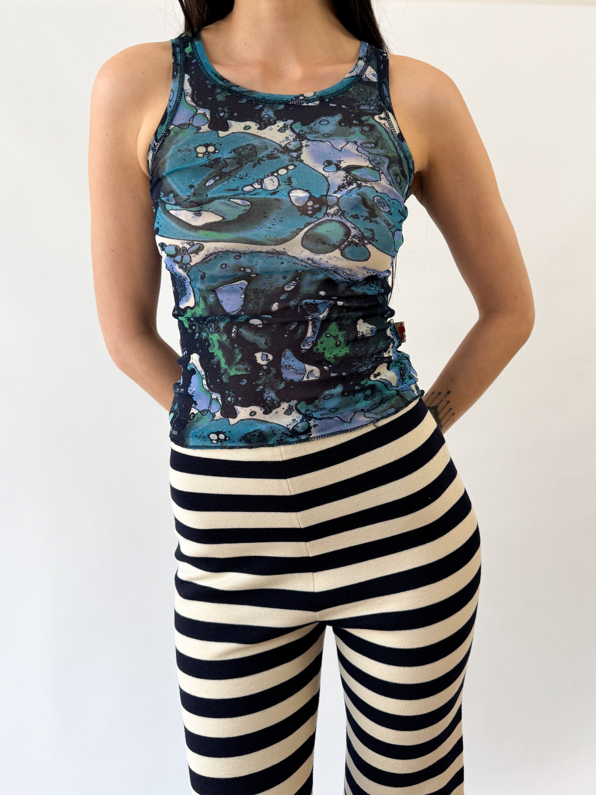 Gianni Versace Couture Flared Sailor Wool Pants 1993