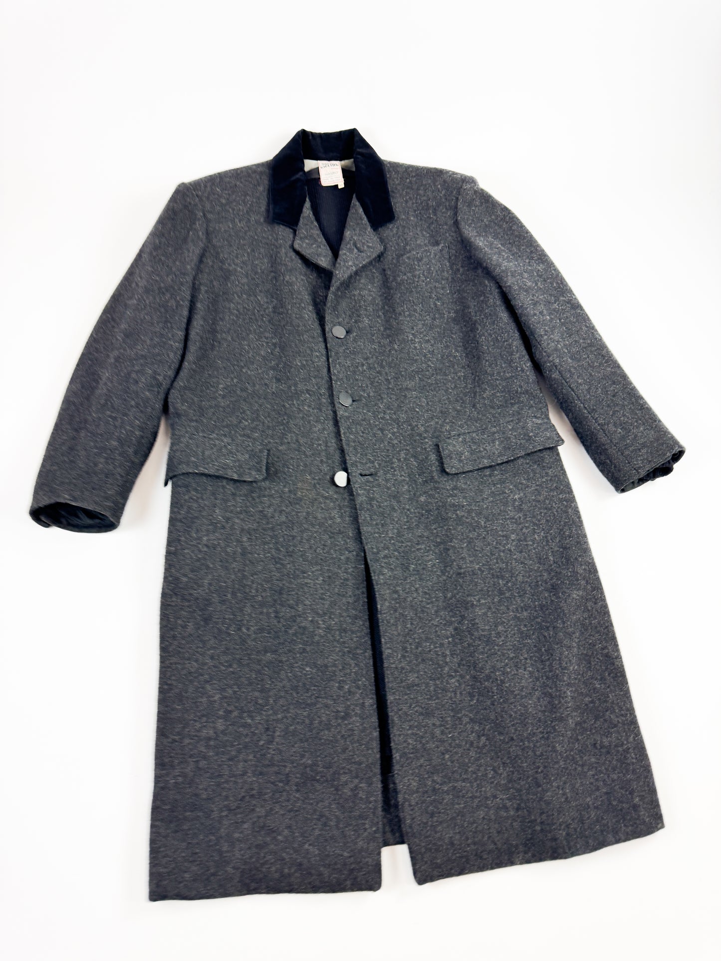 Jean Paul Gaultier Heavy Wool Coat with Removable Knit Lining FW1987