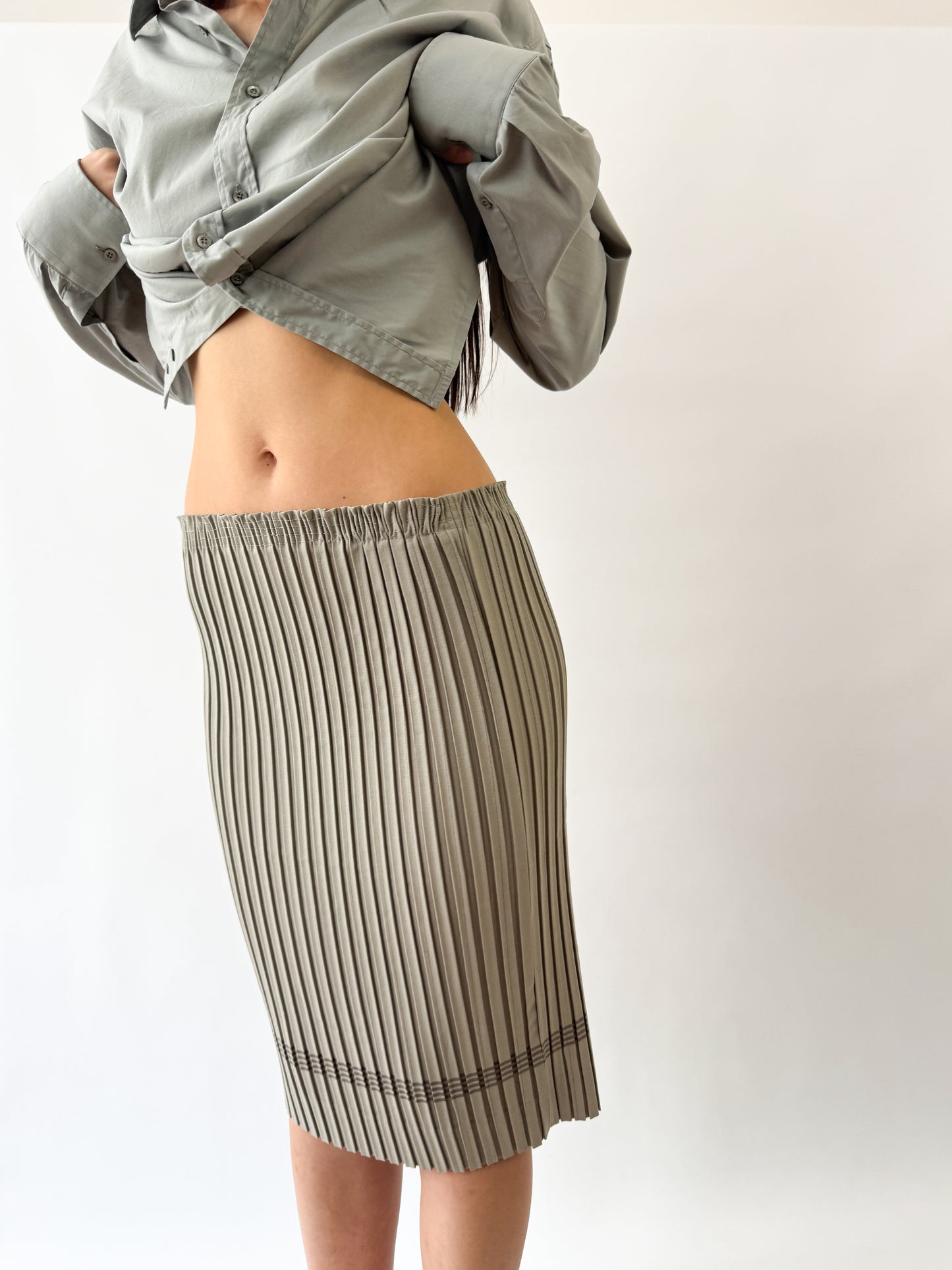 Jean Paul Gaultier Pleated Pencil Skirt SS1988