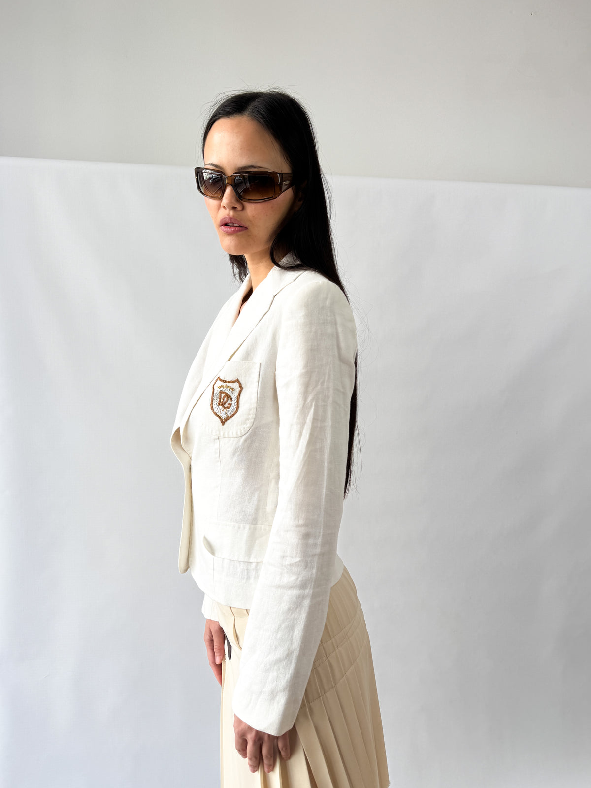 Dolce & Gabbana School Girl Logo Blazer 1990s