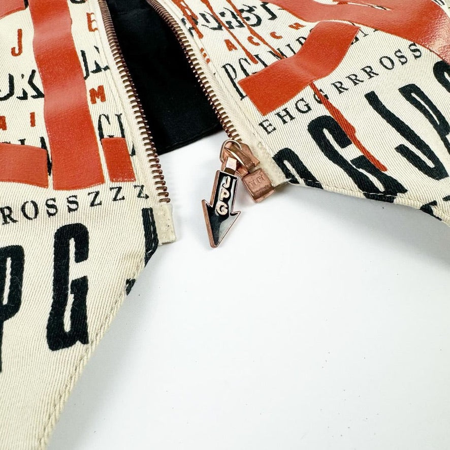 Jean Paul Gaultier Alphabet Zip-Up Waist Coat FW1994