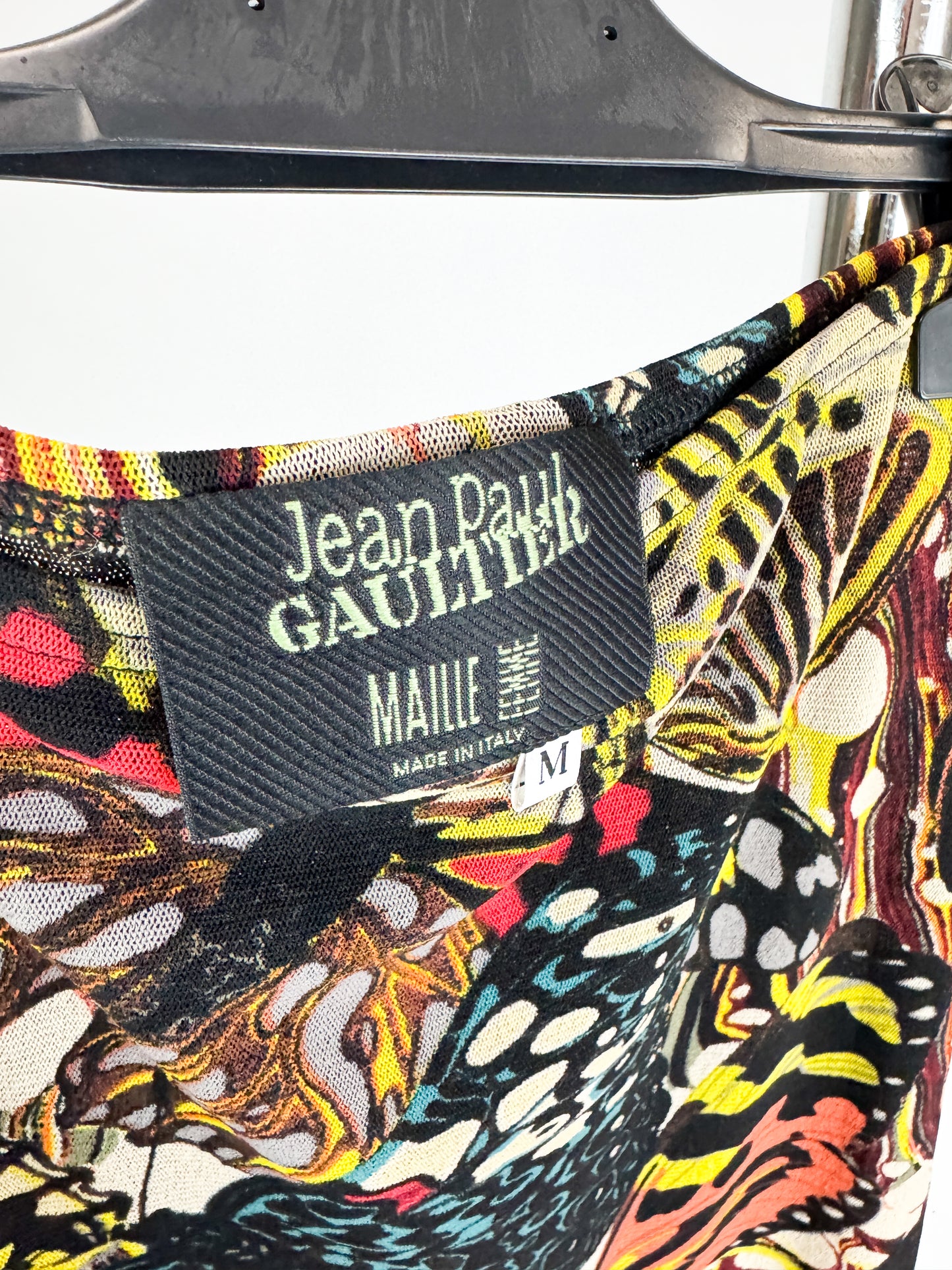 Jean Paul Gaultier Butterfly Mesh Maxi Skirt SS2003