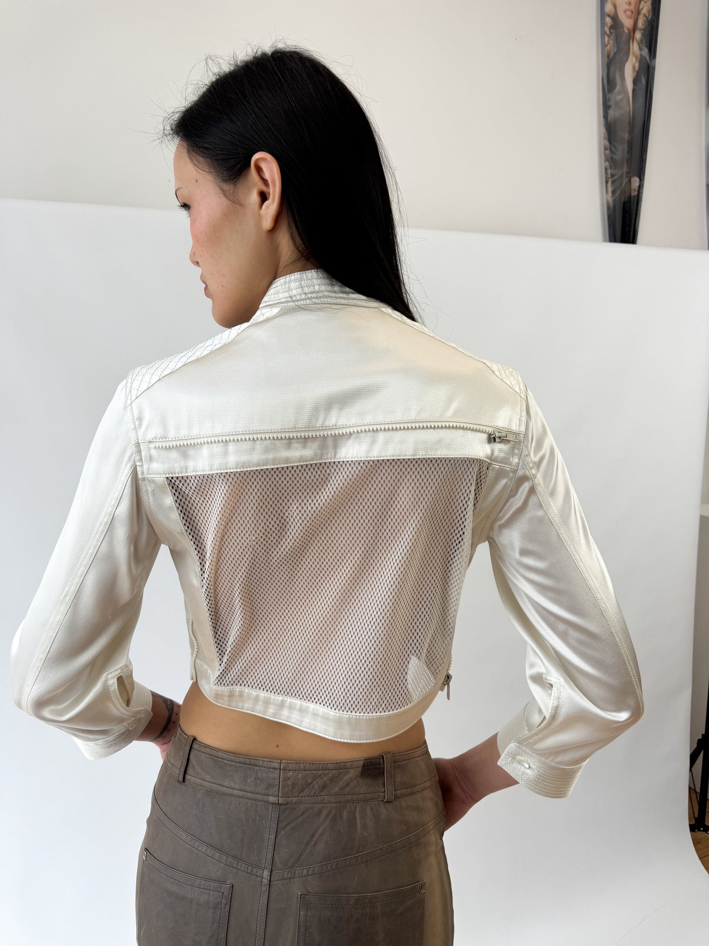 Dior by Galliano Satin Biker Runway Jacket SS2000