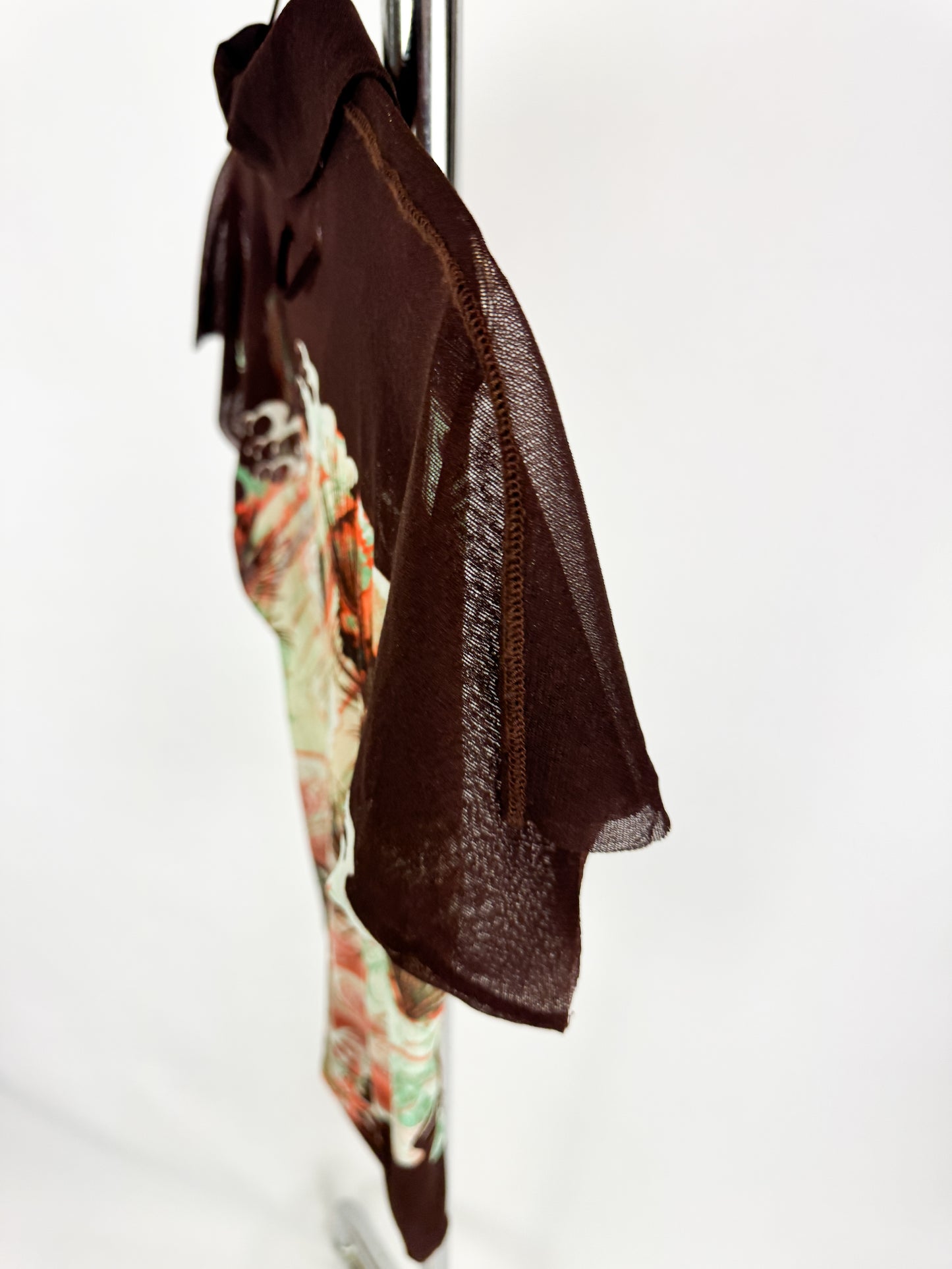 Jean Paul Gaultier Koi Print Mesh Polo Shirt SS2002