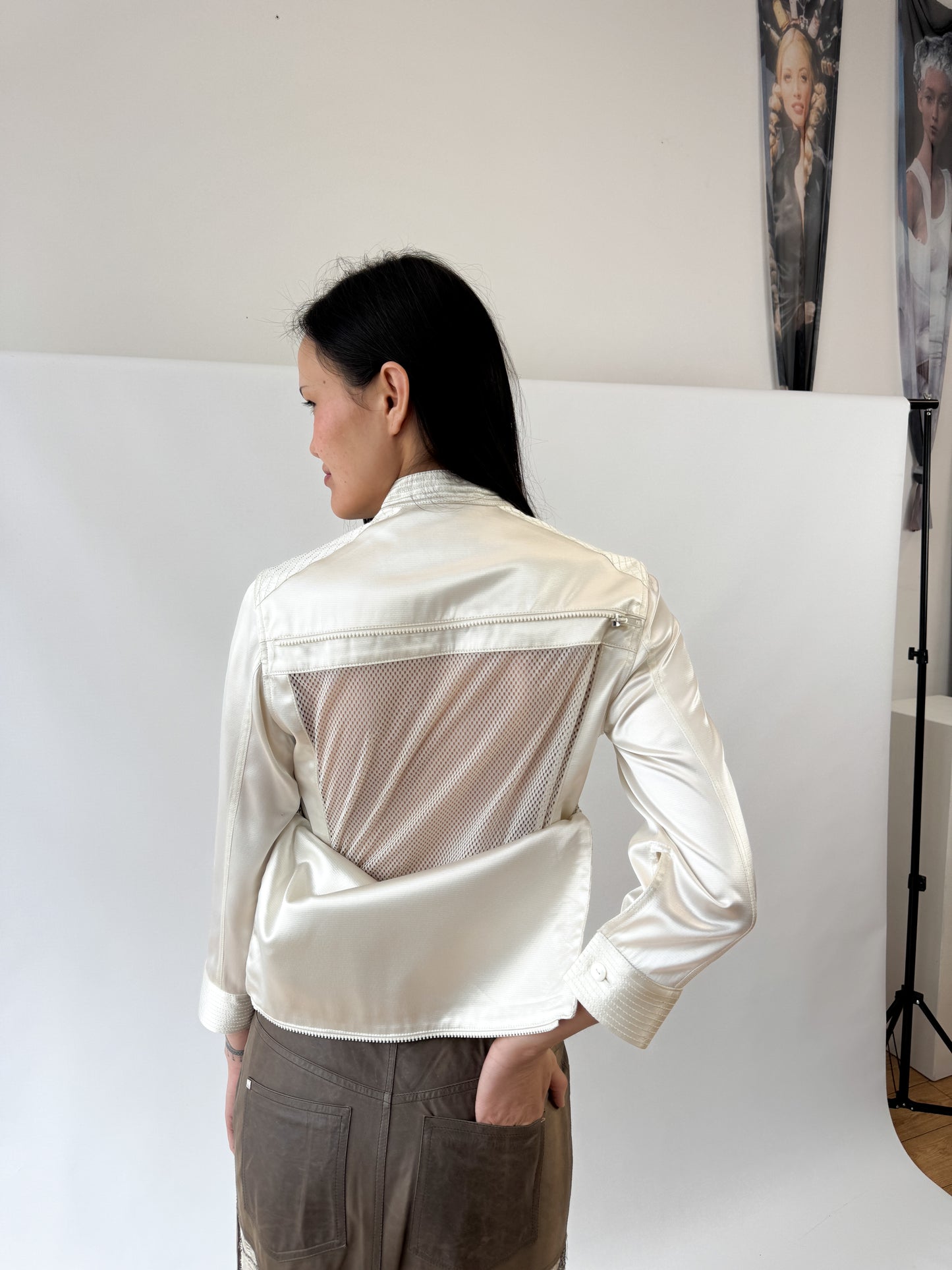 Dior by Galliano Satin Biker Runway Jacket SS2000