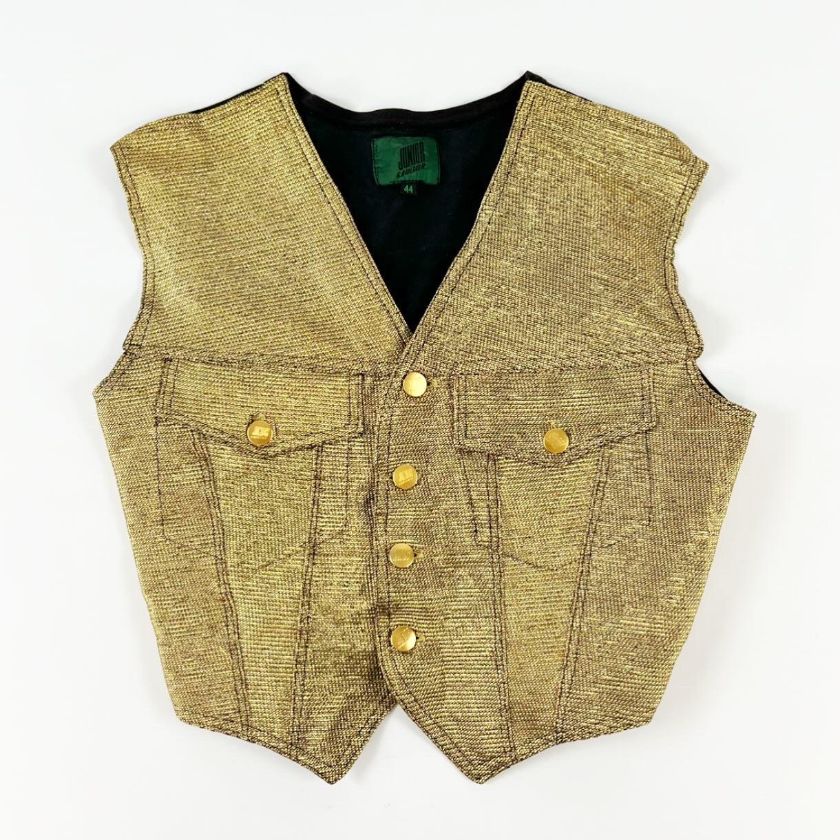 Jean Paul Gaultier Golden Lurex Waist Coat SS1989