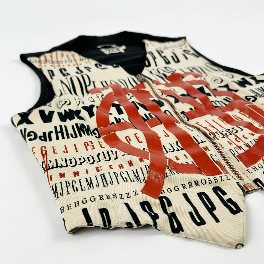 Jean Paul Gaultier Alphabet Zip-Up Waist Coat FW1994
