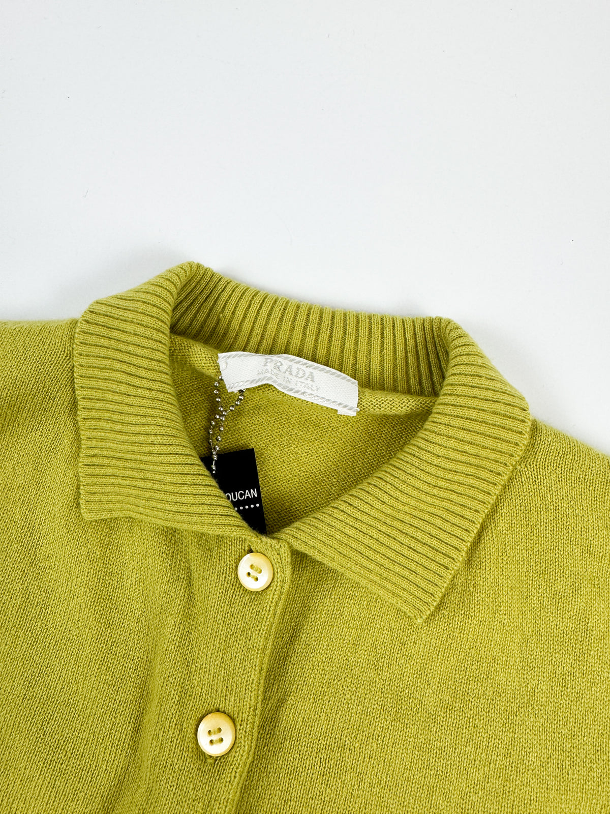 Prada Cashmere Button Up Top FW1996