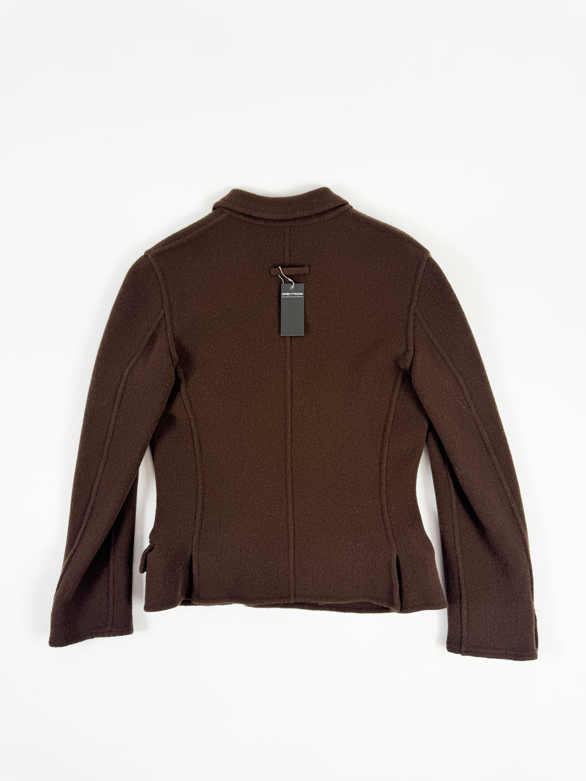 Gaultier Brown Double-Breasted Wool Blazer Early 90s