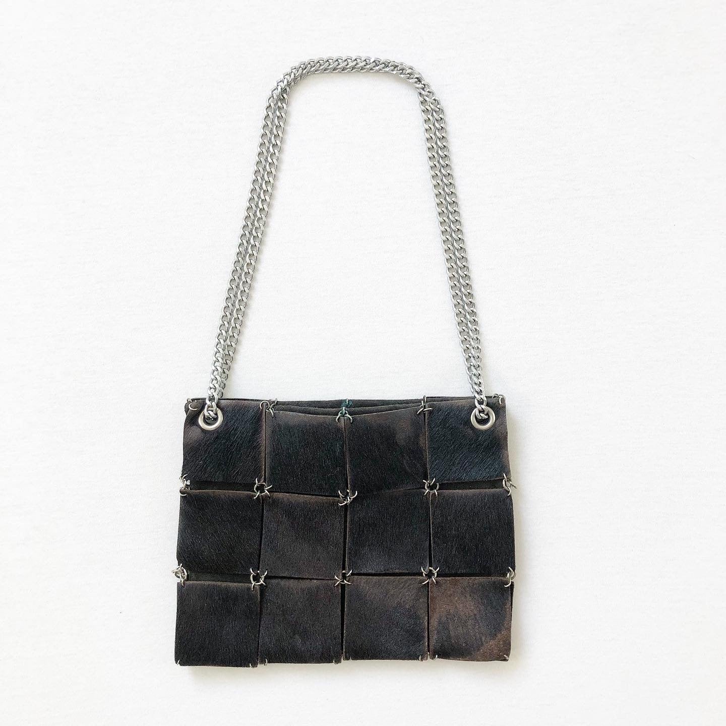 Paco Rabanne Cowhide Patchwork Handbag