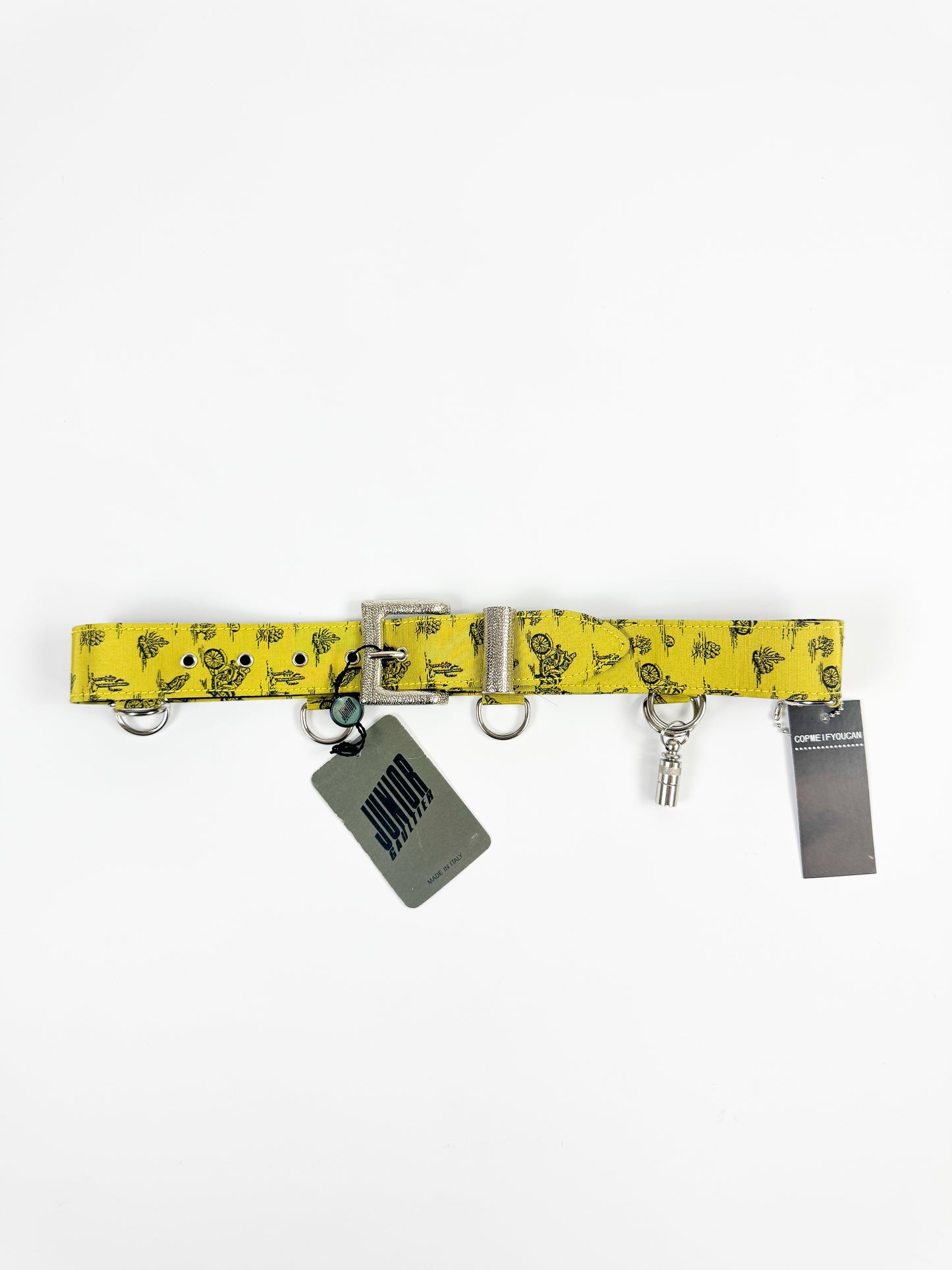 Jean Paul Gaultier Belt with D-Rings and Mini Flask 1988