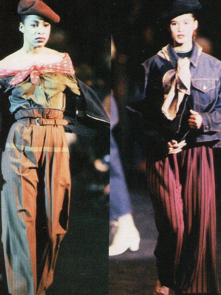 Jean Paul Gaultier Pleated Pencil Skirt SS1988