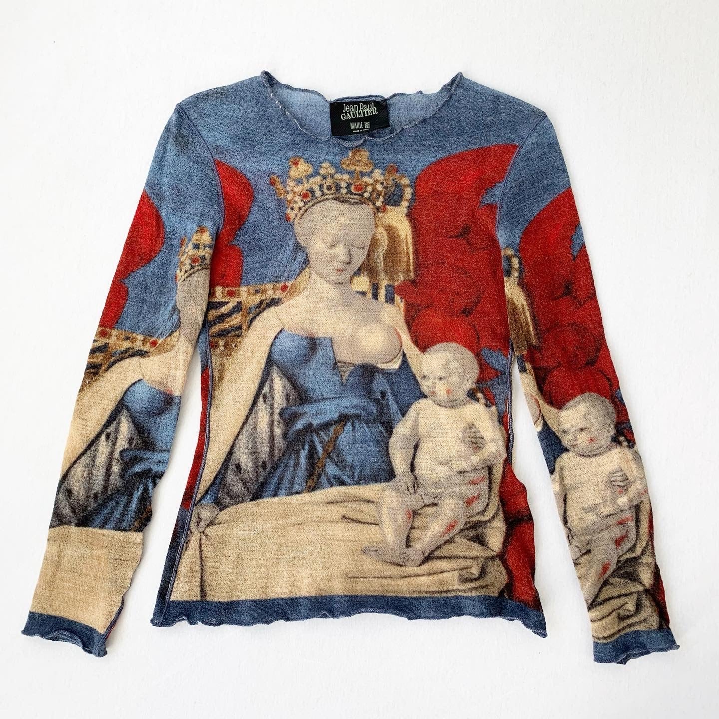 Jean Paul Gaultier 'Virgin & Child" Wool Mesh SS1995