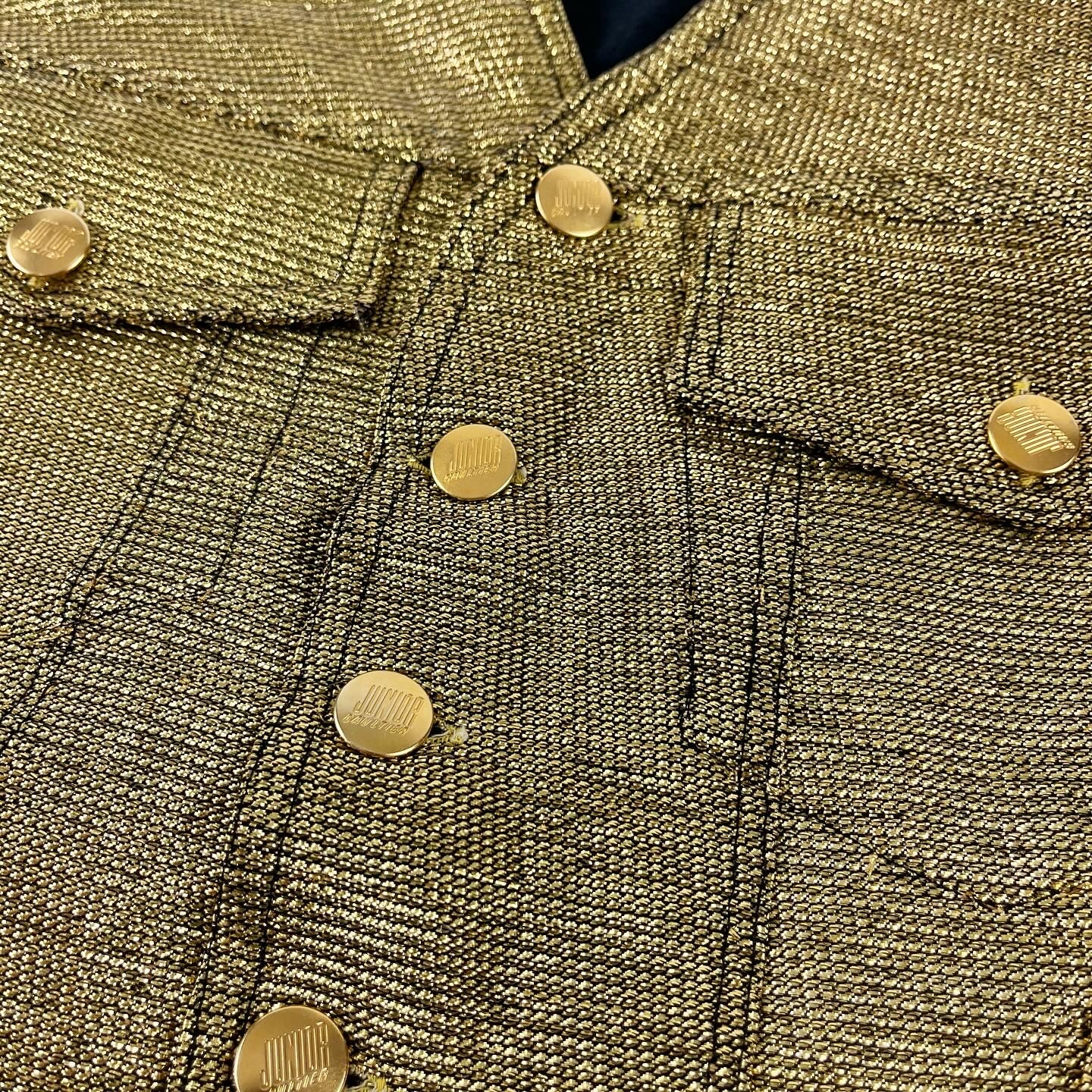 Jean Paul Gaultier Golden Lurex Waist Coat SS1989