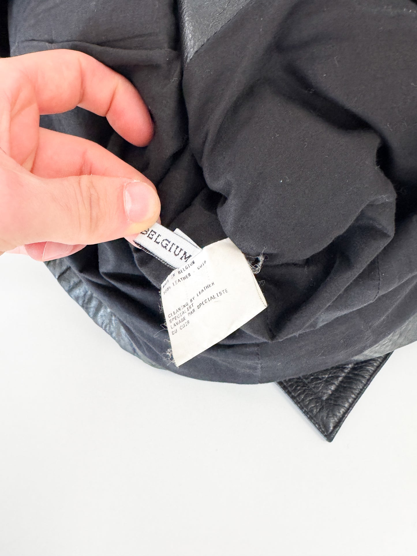 Ann Demeulemeester Chest Pocket Leather Jacket 2000s