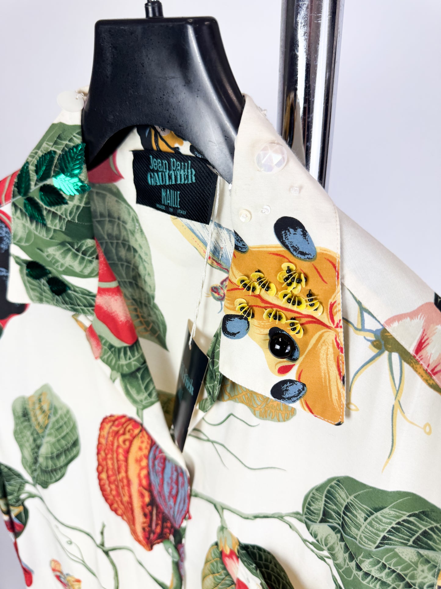 Jean Paul Gaultier Botanical Print Sleeveless Blouse SS1993