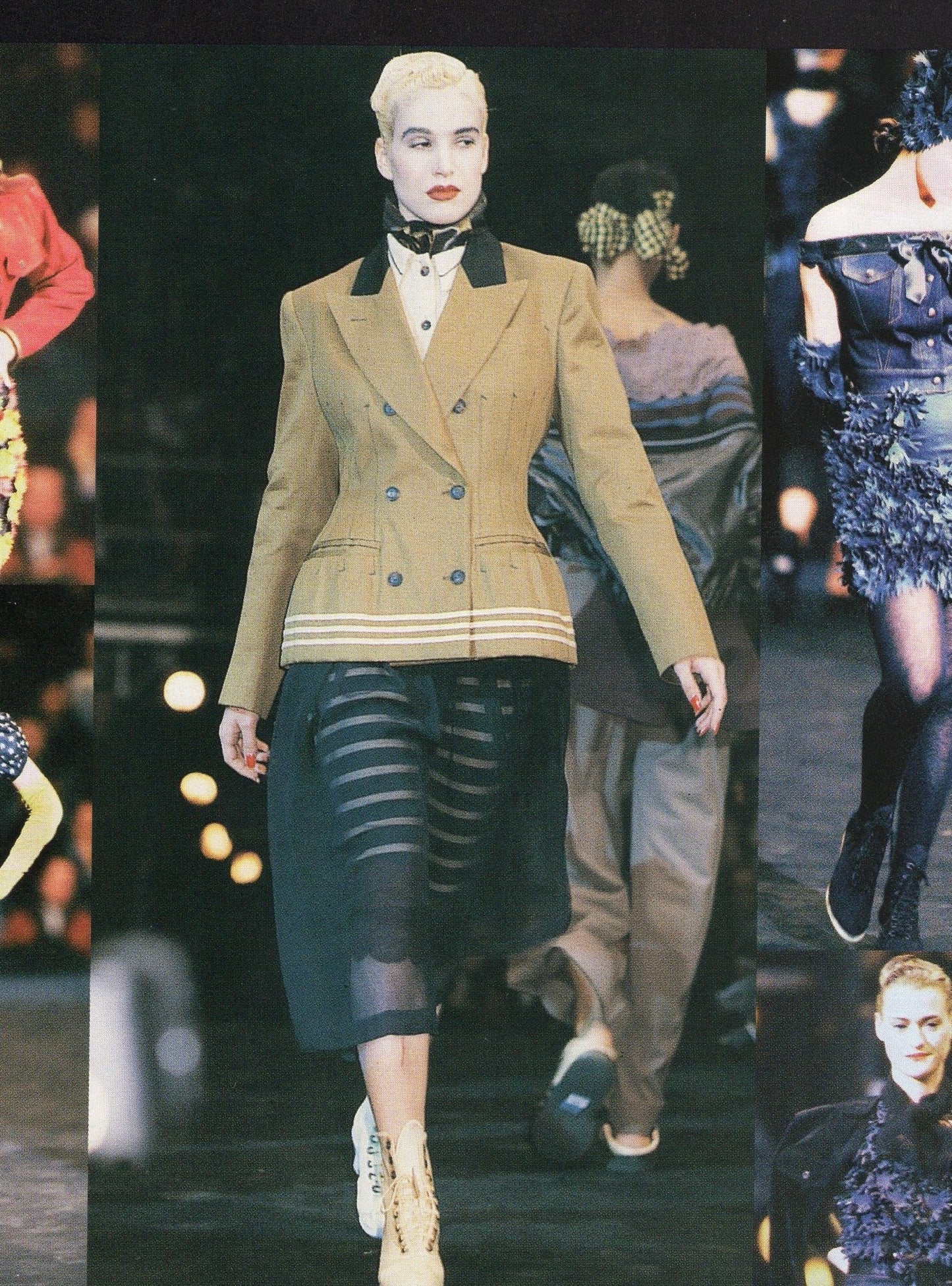 Jean Paul Gaultier Pleated Pencil Skirt SS1988