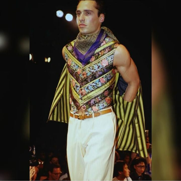 Jean Paul Gaultier "Baroque Cowboy" Jacquard Waist Coat SS1989