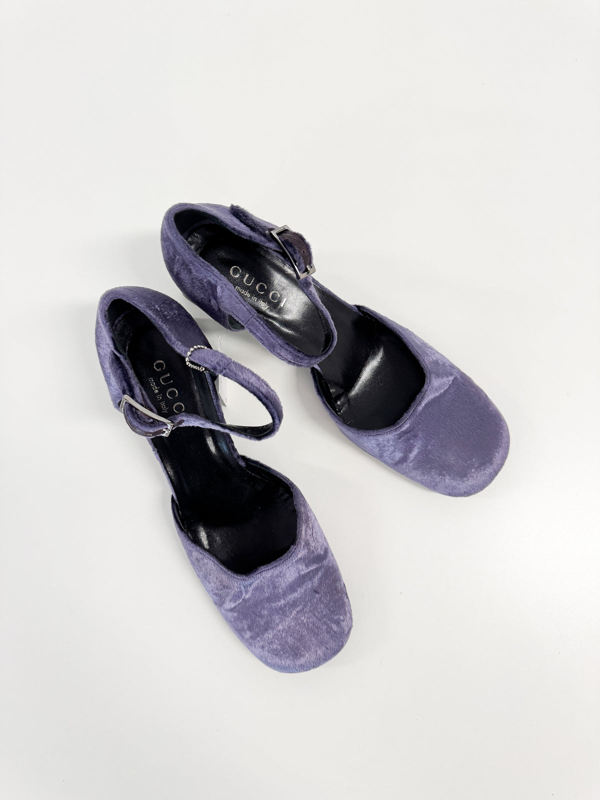 Gucci by Tom Ford Purple Velvet Mary Jane’s FW1999