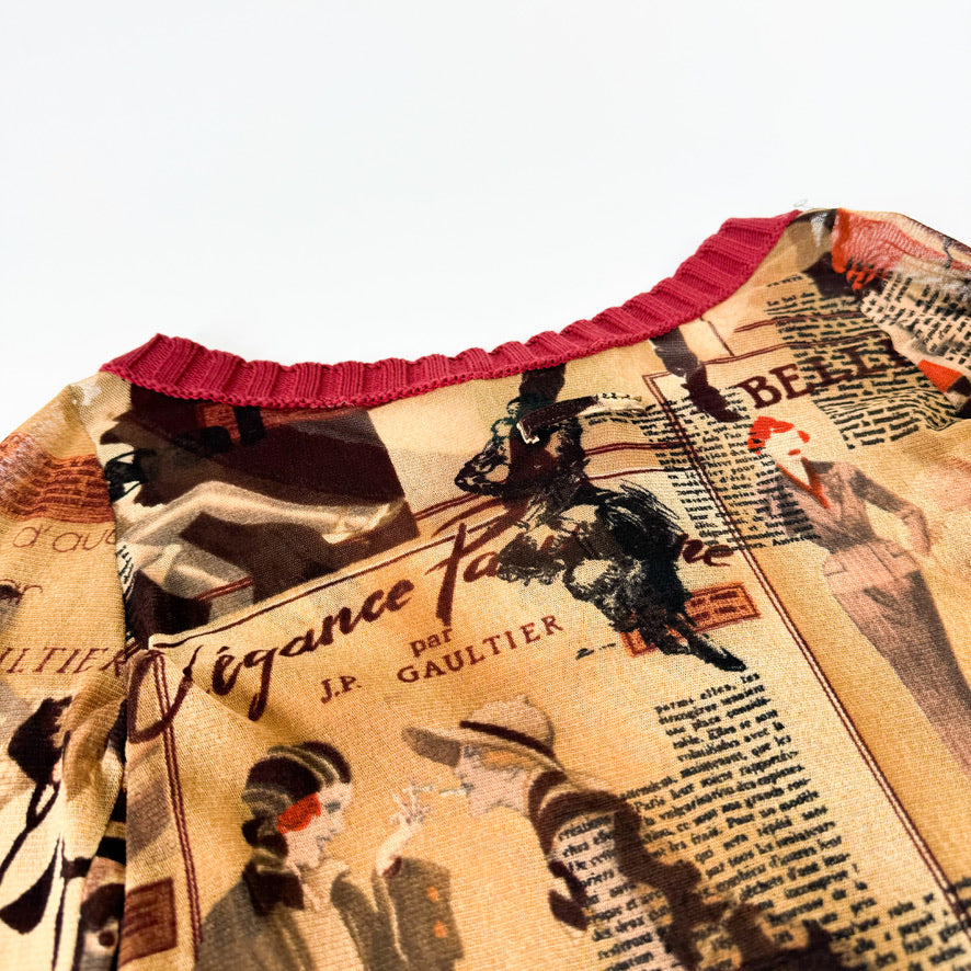 Jean Paul Gaultier Fashion Magazine Mesh Cardigan SS1995