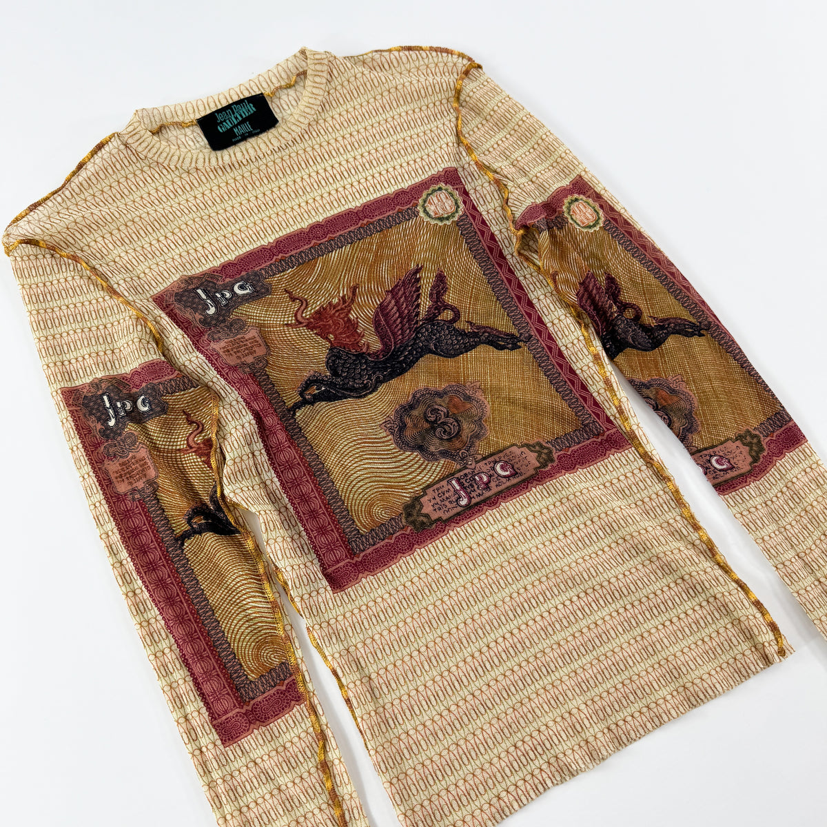 Jean Paul Gaultier Phoenix Mesh Long Sleeve SS1994