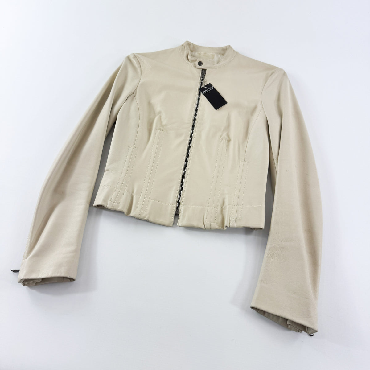 Dirk Bikkembergs Cropped & Cinched Biker Jacket 2000s