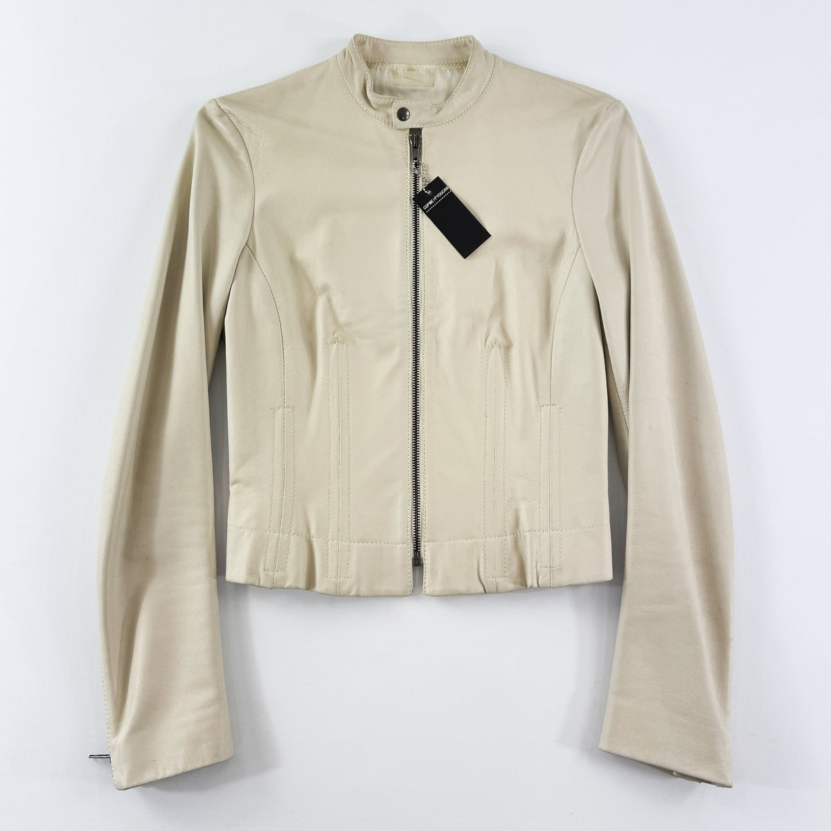 Dirk Bikkembergs Cropped & Cinched Biker Jacket 2000s