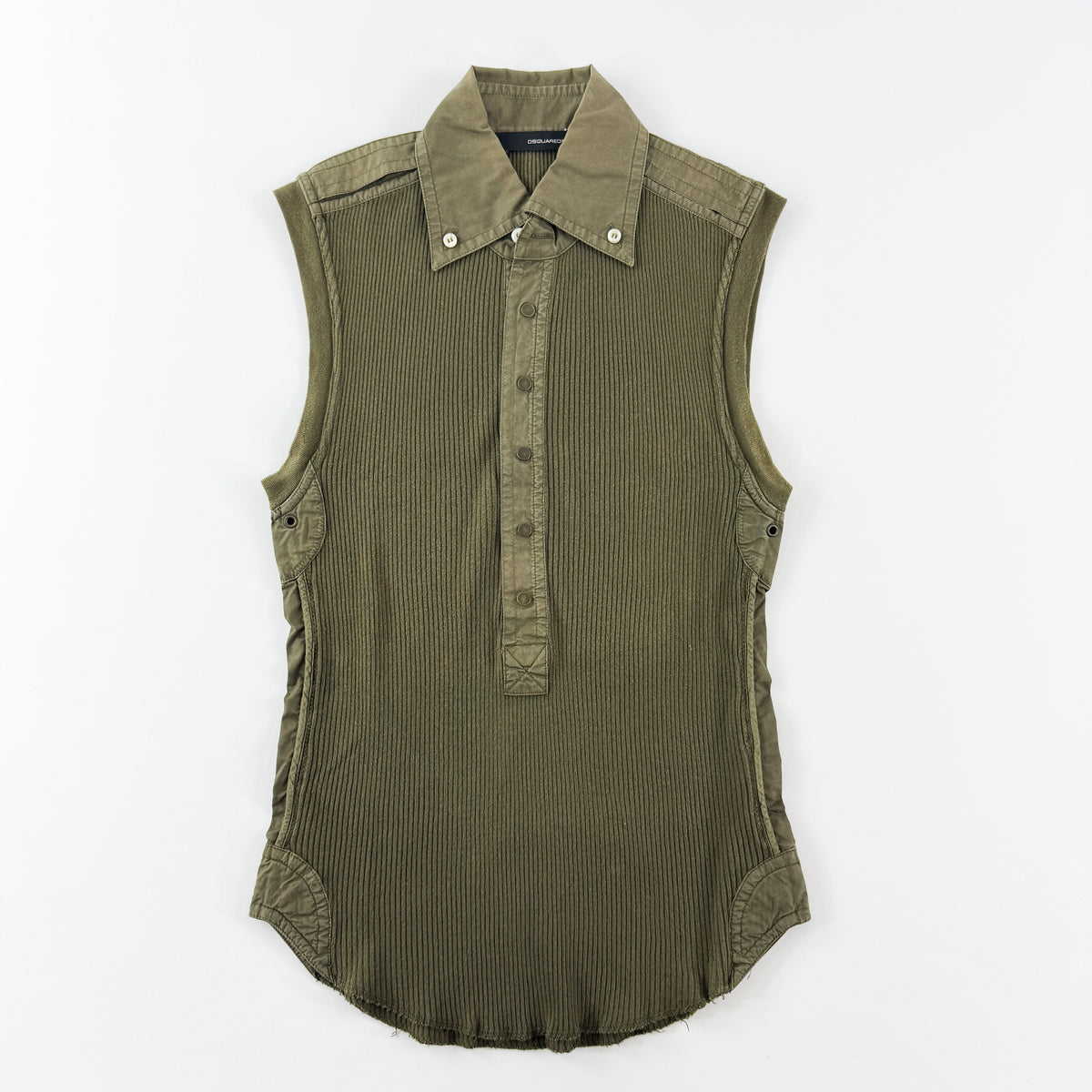 Dsquared2 Sleeveless Ribbed Tank Top 2000s