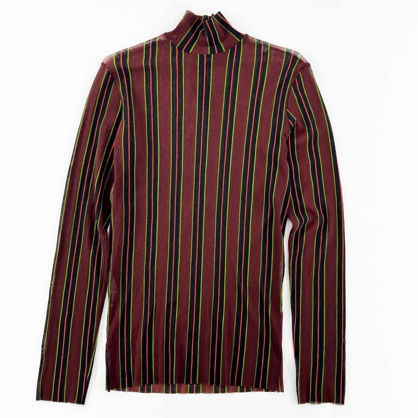 Jean Paul Gaultier Striped Mesh Turtleneck SS1999