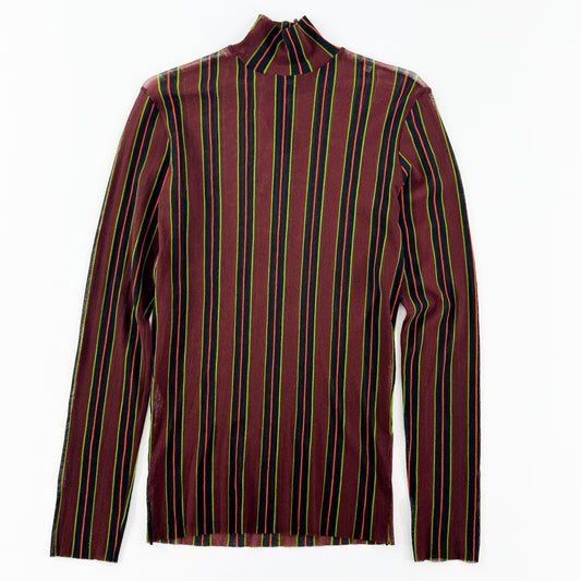 Jean Paul Gaultier Striped Mesh Turtleneck SS1999