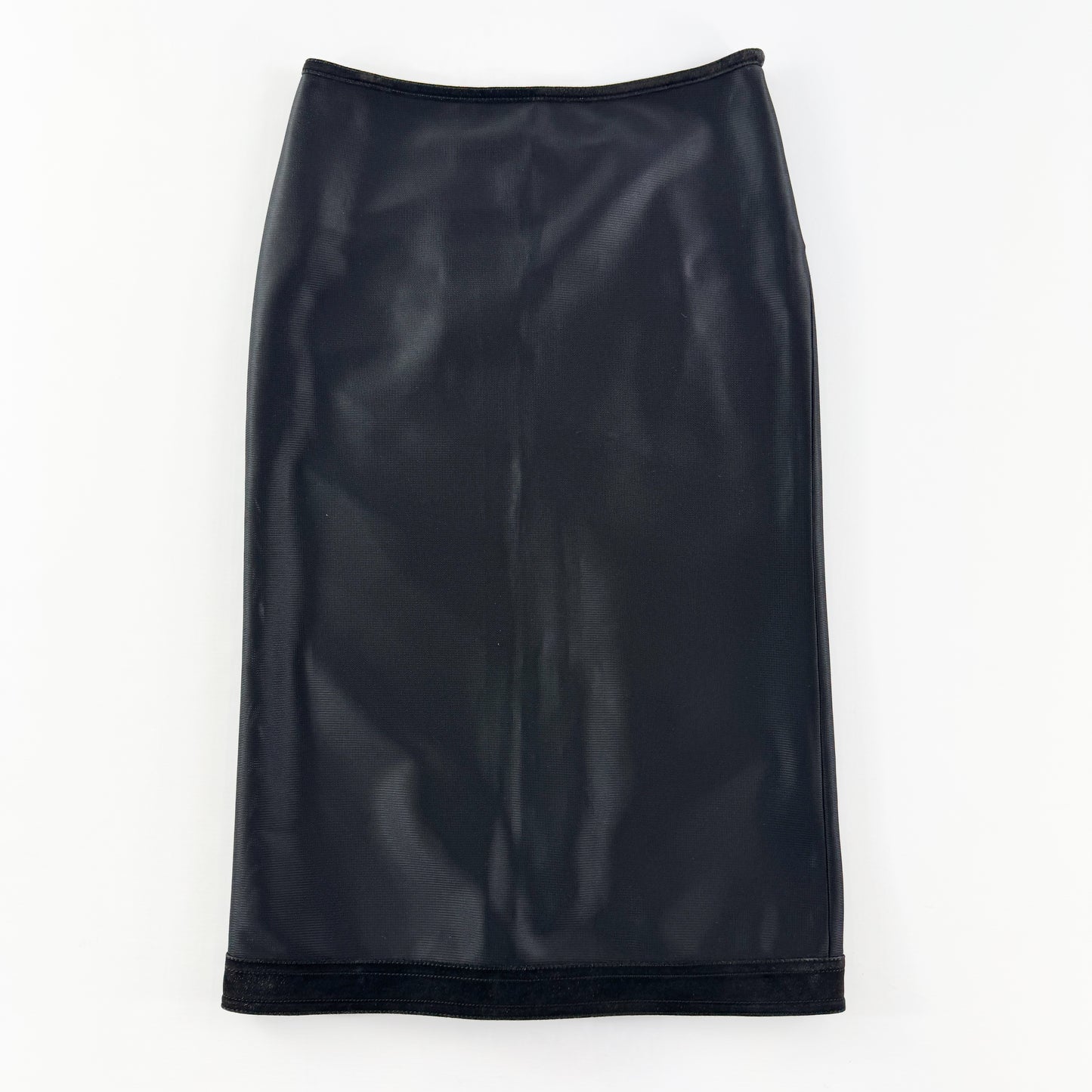 Miu Miu Mesh & Suede Overknee Skirt SS2000