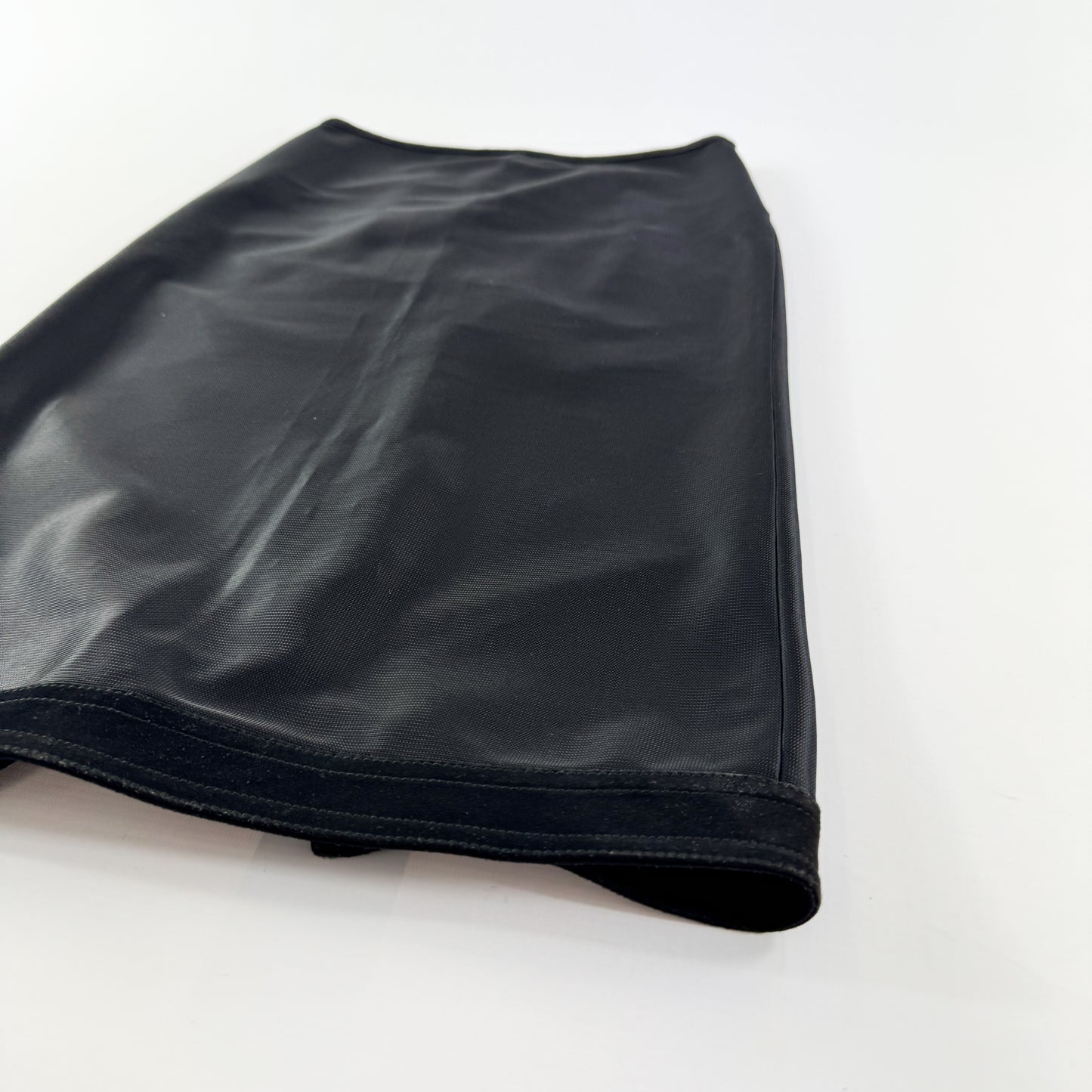 Miu Miu Mesh & Suede Overknee Skirt SS2000