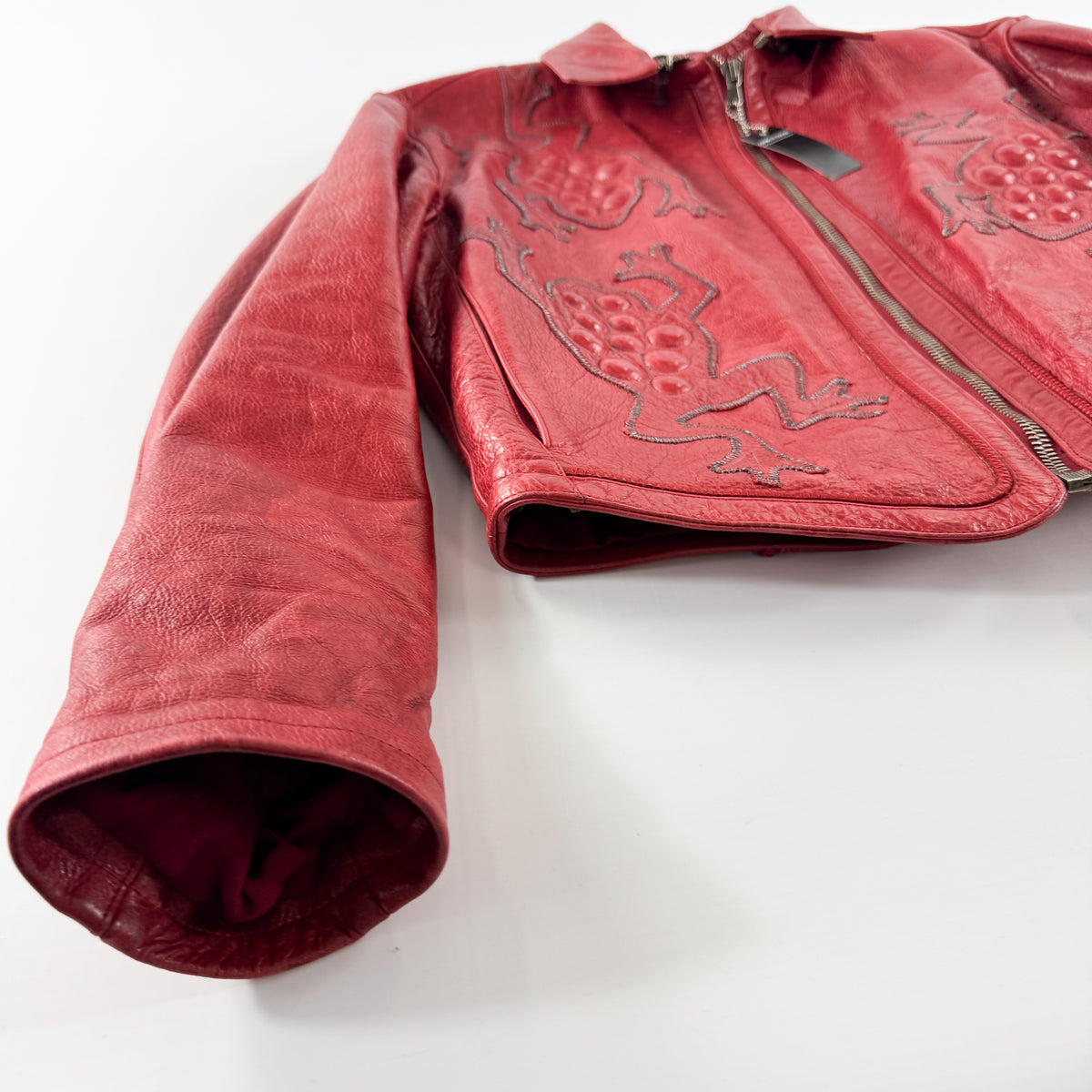 Calugi E Giannelli Toad Leather Jacket 1980s