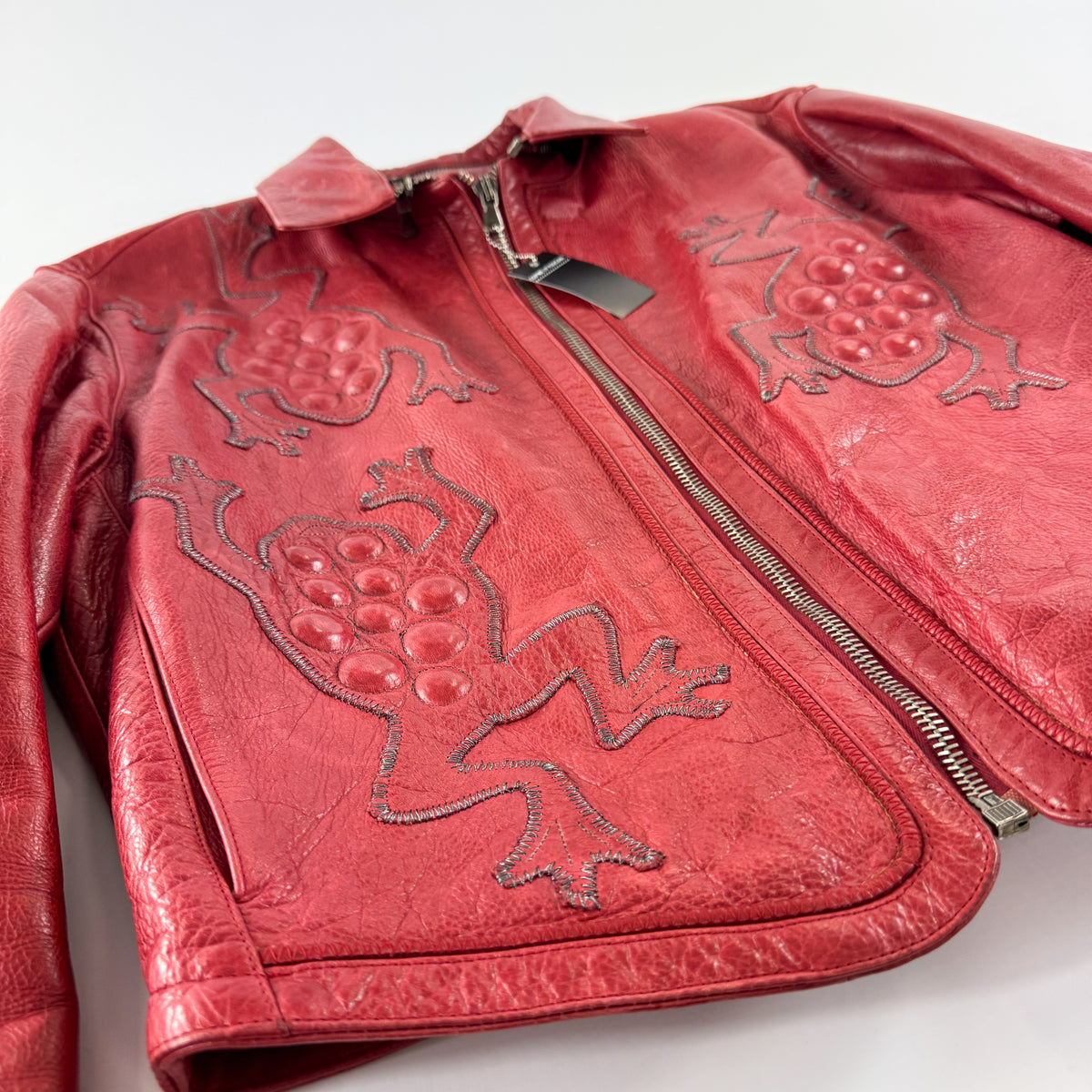 Calugi E Giannelli Toad Leather Jacket 1980s