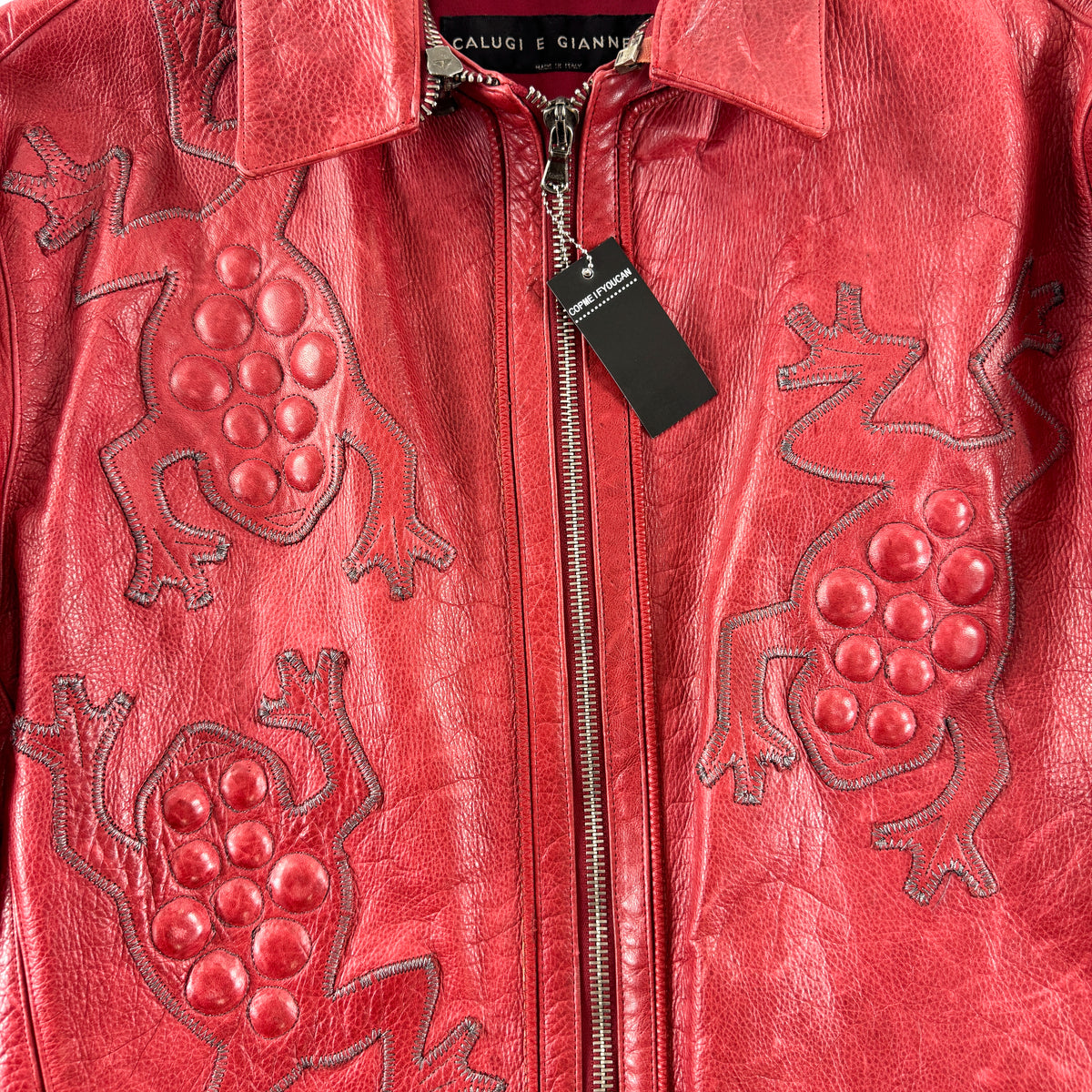 Calugi E Giannelli Toad Leather Jacket 1980s