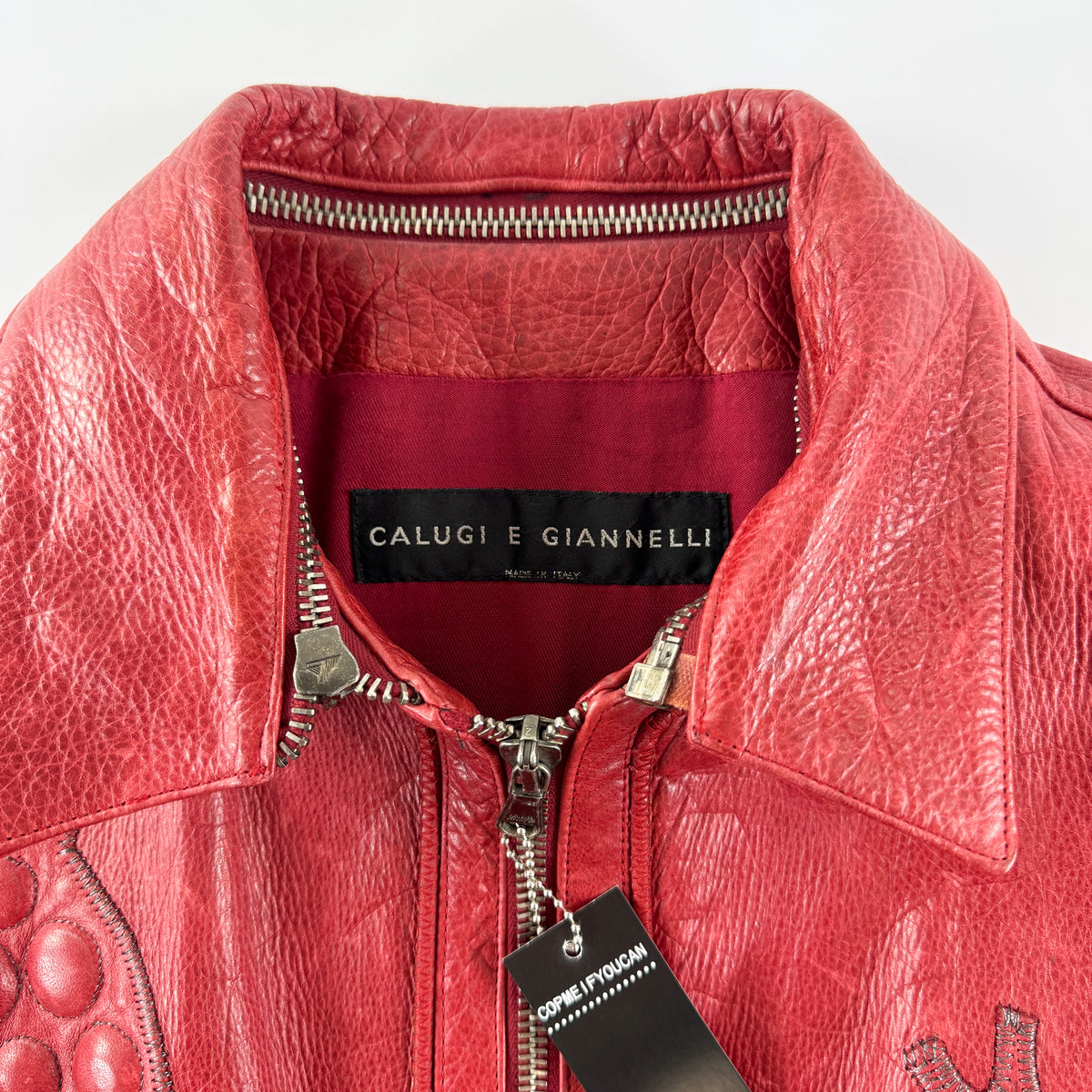 Calugi E Giannelli Toad Leather Jacket 1980s