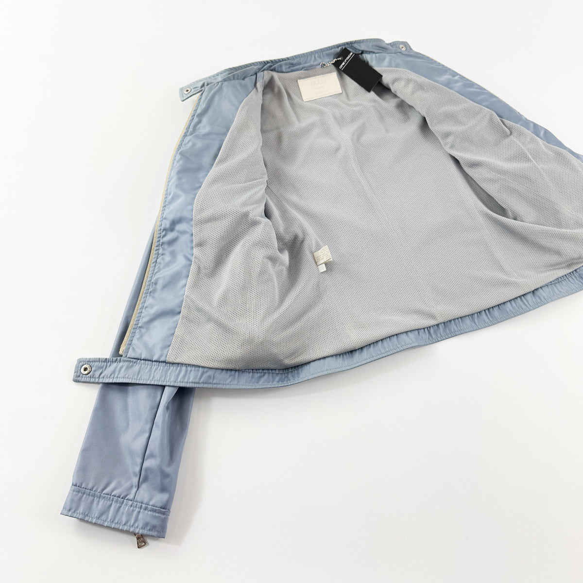 Prada Nylon and Python Moto Jacket SS2000