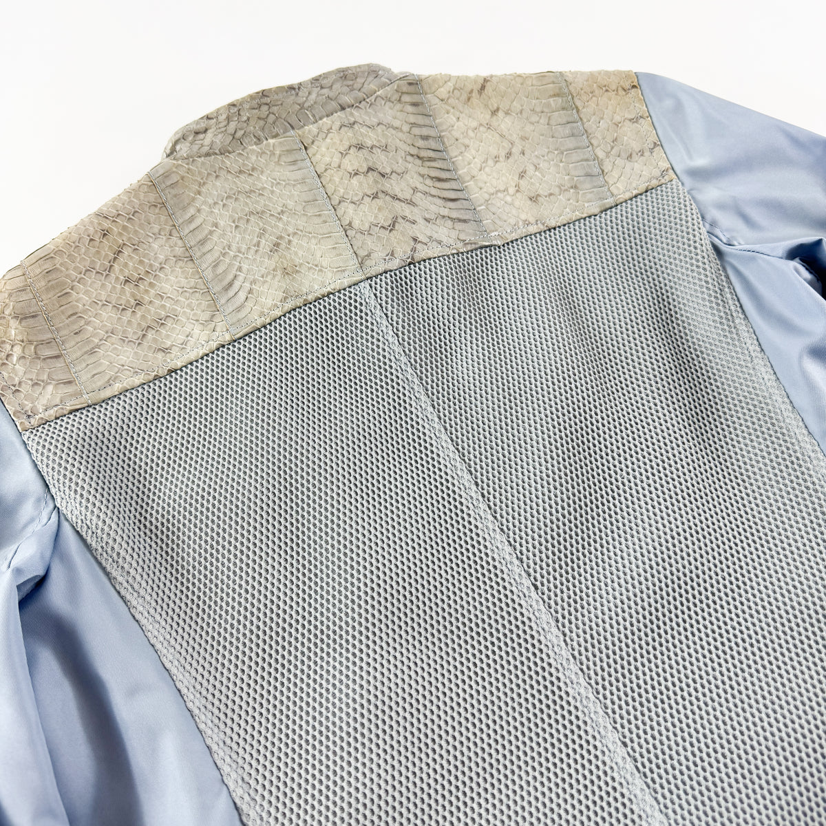 Prada Nylon and Python Moto Jacket SS2000