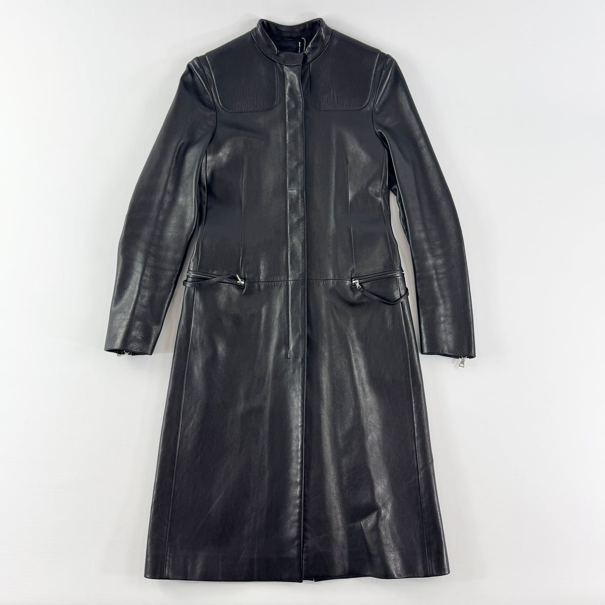 Prada Leather Biker Coat FW1999