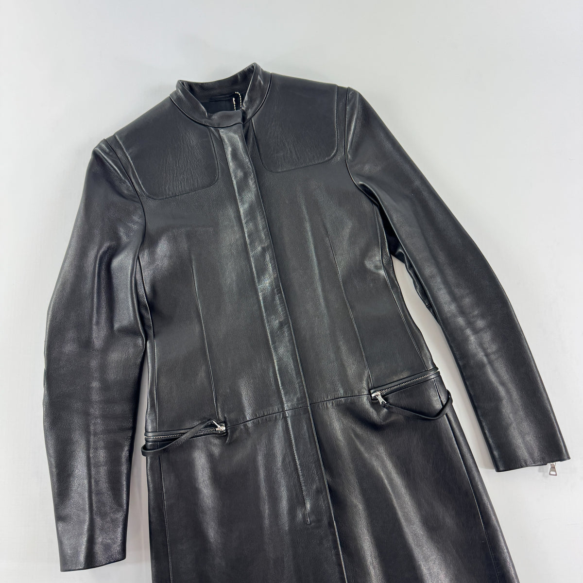 Prada Leather Biker Coat FW1999
