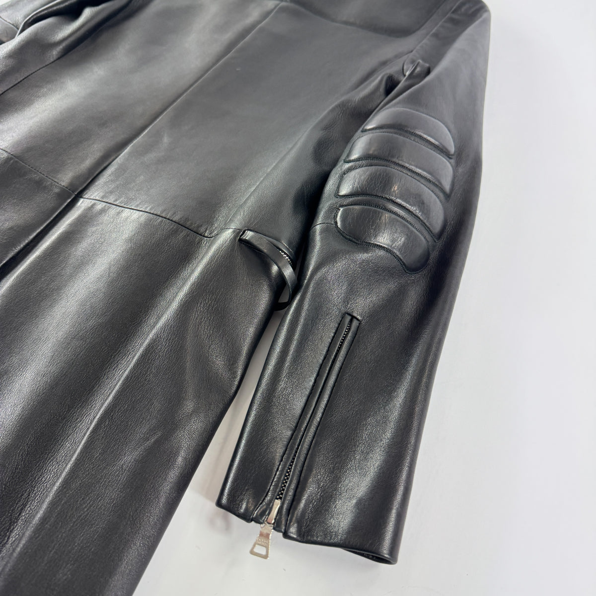 Prada Leather Biker Coat FW1999