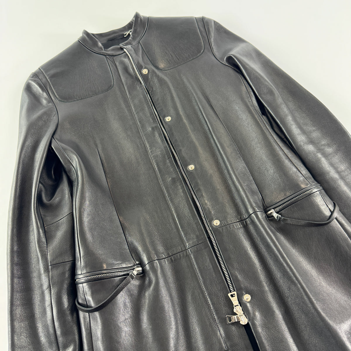 Prada Leather Biker Coat FW1999