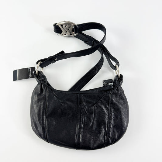 Yves Saint Laurent Shoulder Bag with Silver Logo Buckle FW2003
