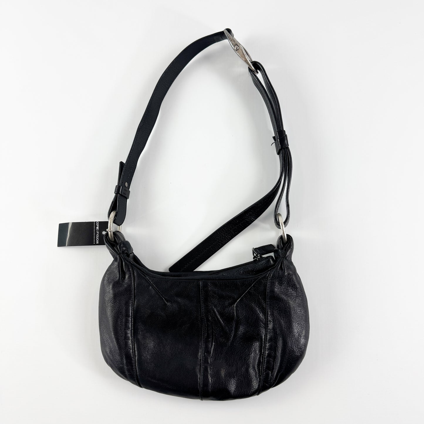 Yves Saint Laurent Shoulder Bag with Silver Logo Buckle FW2003