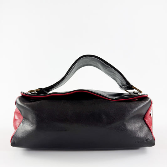 Prada Rectangular Leather Bag with Flat Handle SS2001