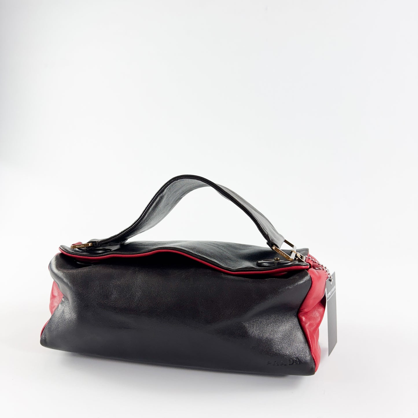 Prada Rectangular Leather Bag with Flat Handle SS2001