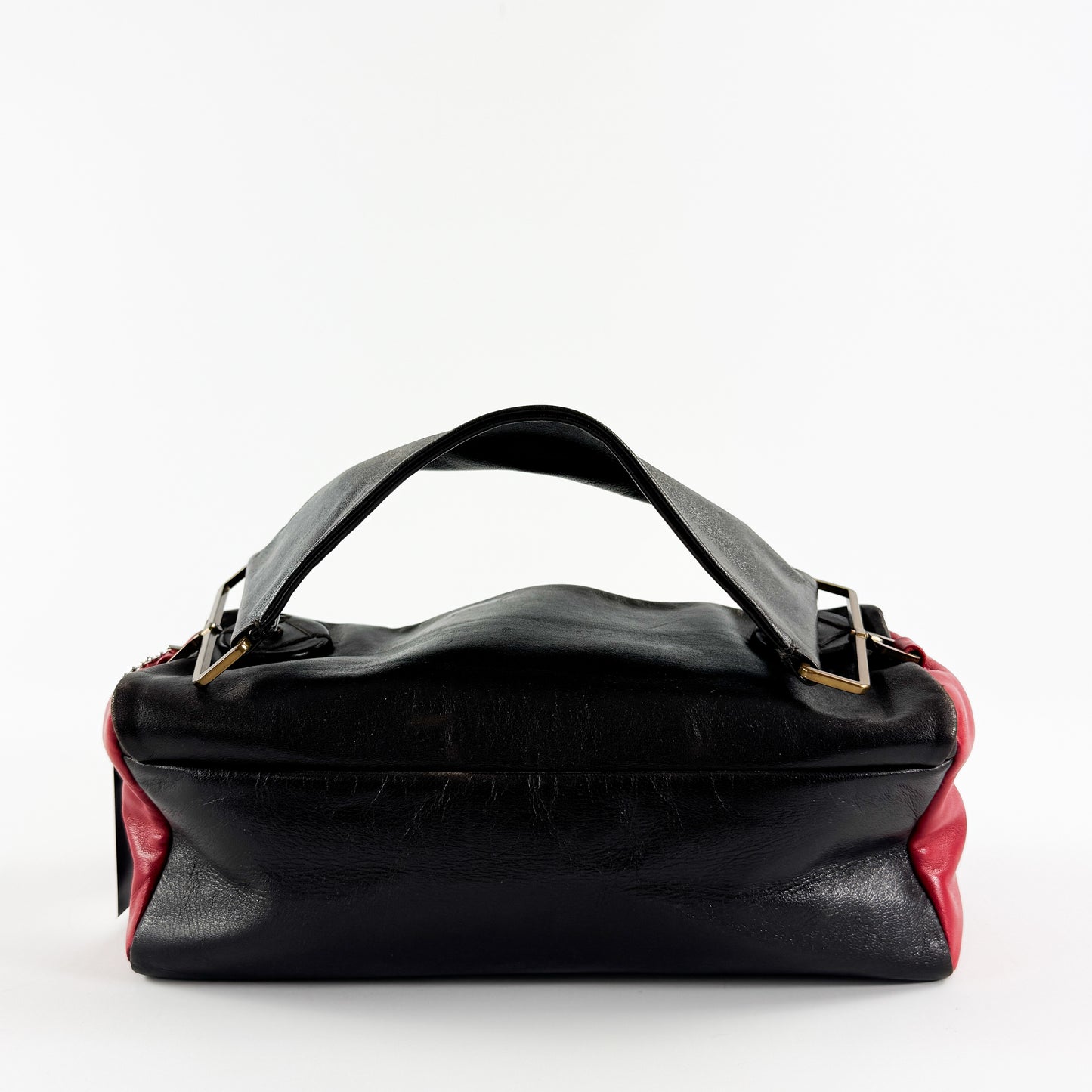 Prada Rectangular Leather Bag with Flat Handle SS2001