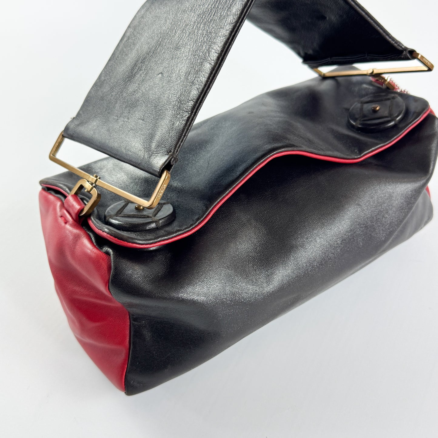 Prada Rectangular Leather Bag with Flat Handle SS2001